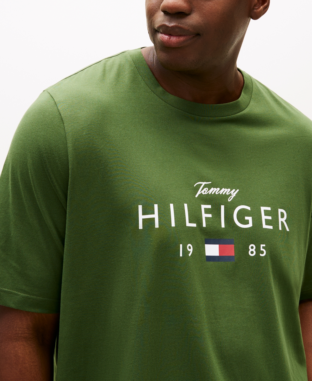 Tommy Hilfiger Men's Big & Tall Classic-fit T-shirt In Green