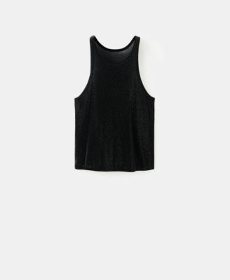 MANGO - Women's Crystal Halter Top