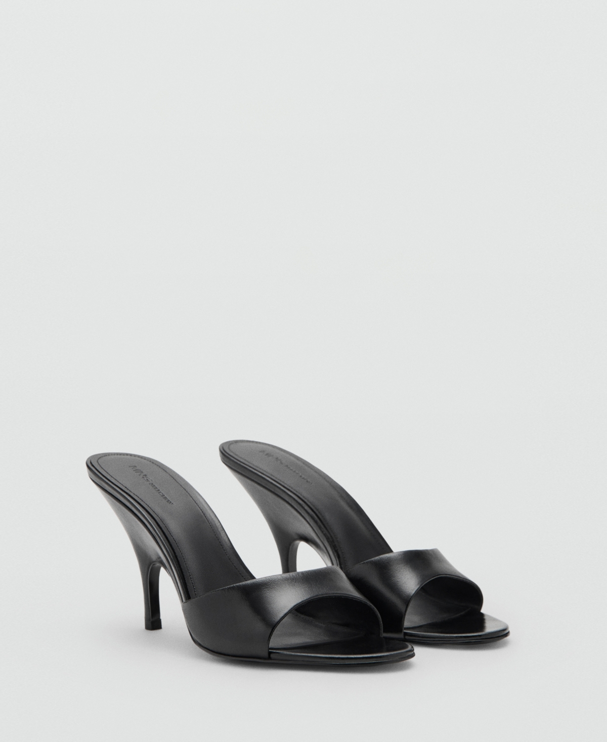 Mango X Kaia Gerber Wedge Sandal In Black