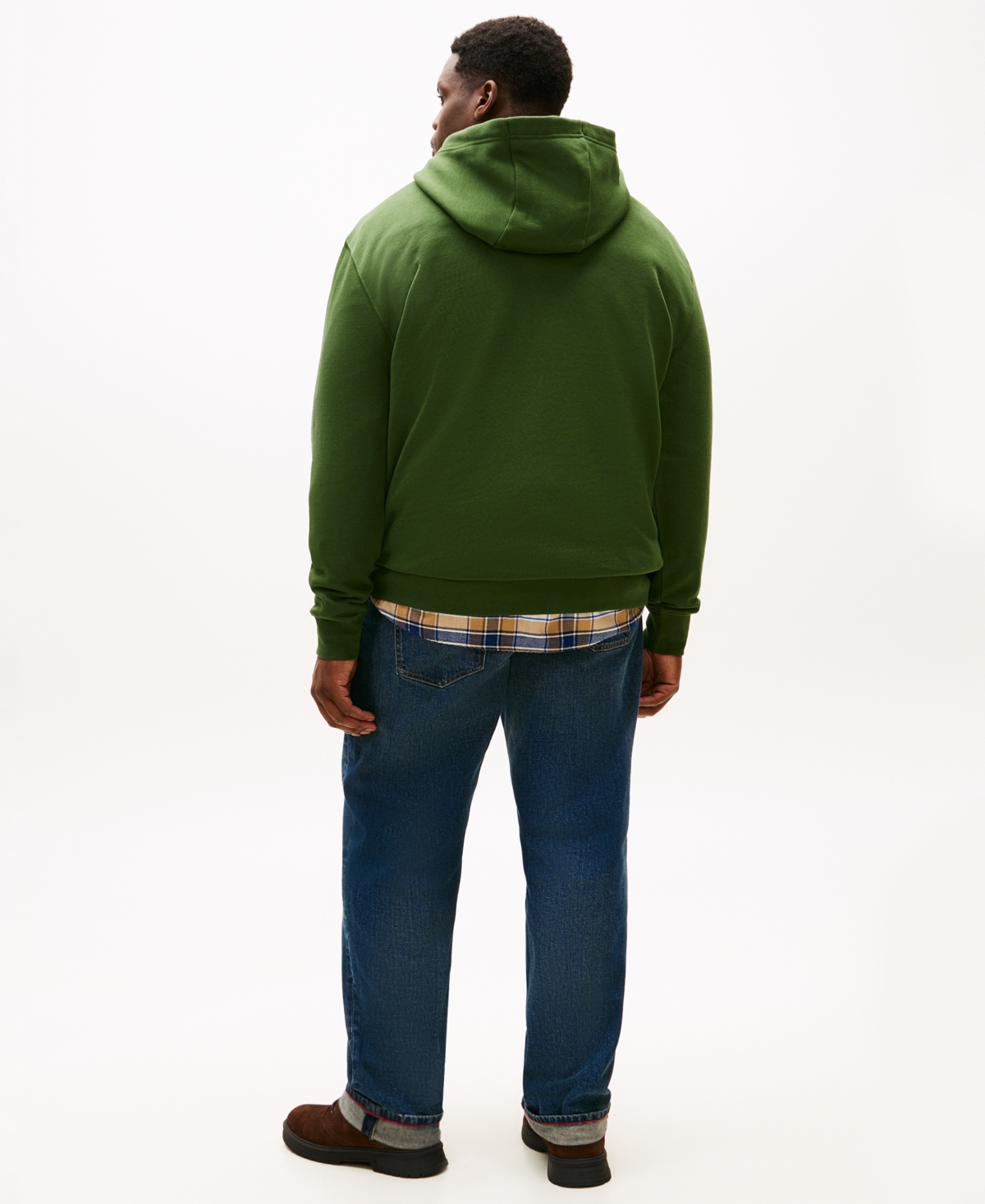 Tommy Hilfiger Men's Big & Tall Regular-fit Hooded Sweatshirt In Green