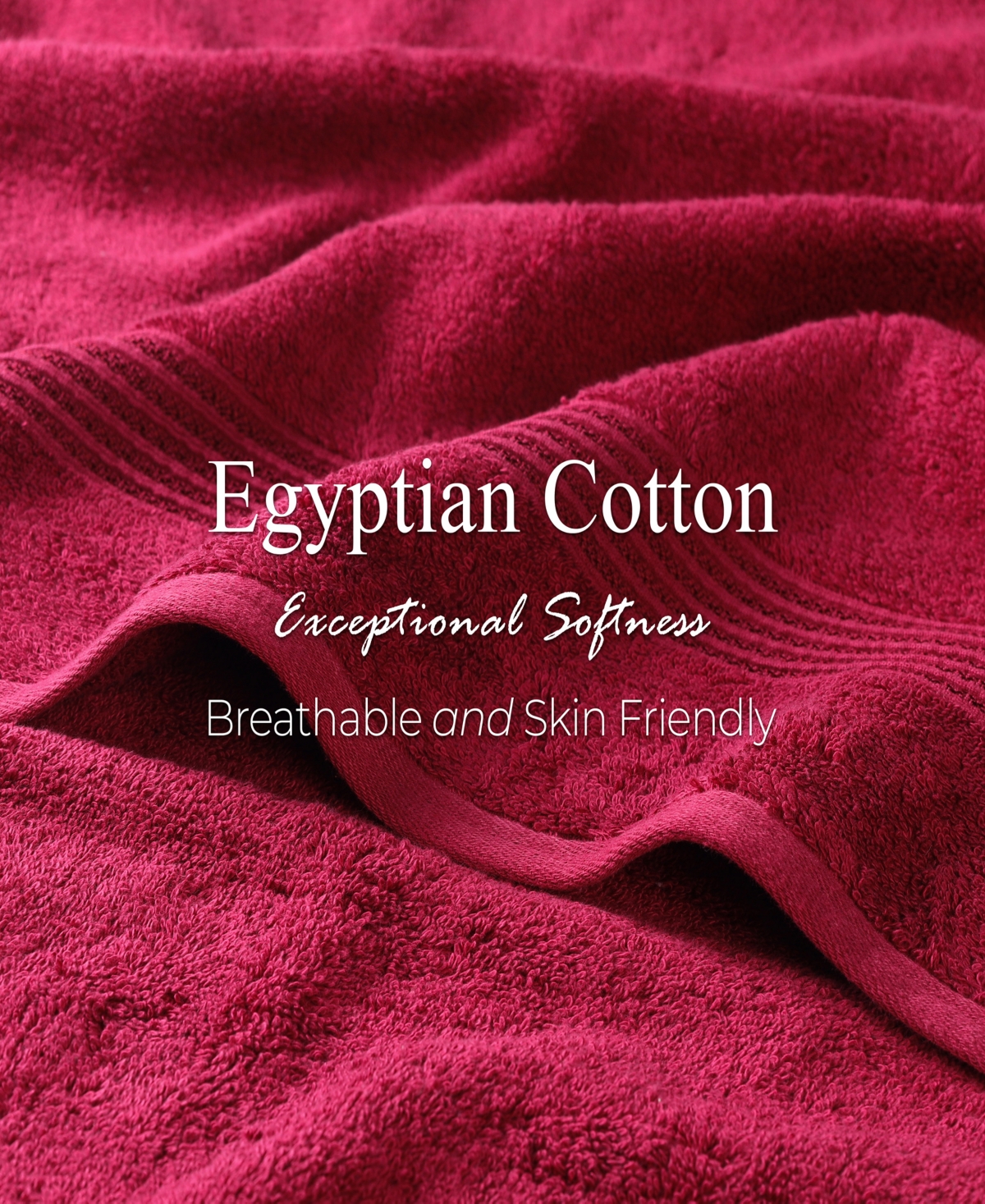 Superior Egyptian Cotton 12-pc. Towel Set In Burgundy