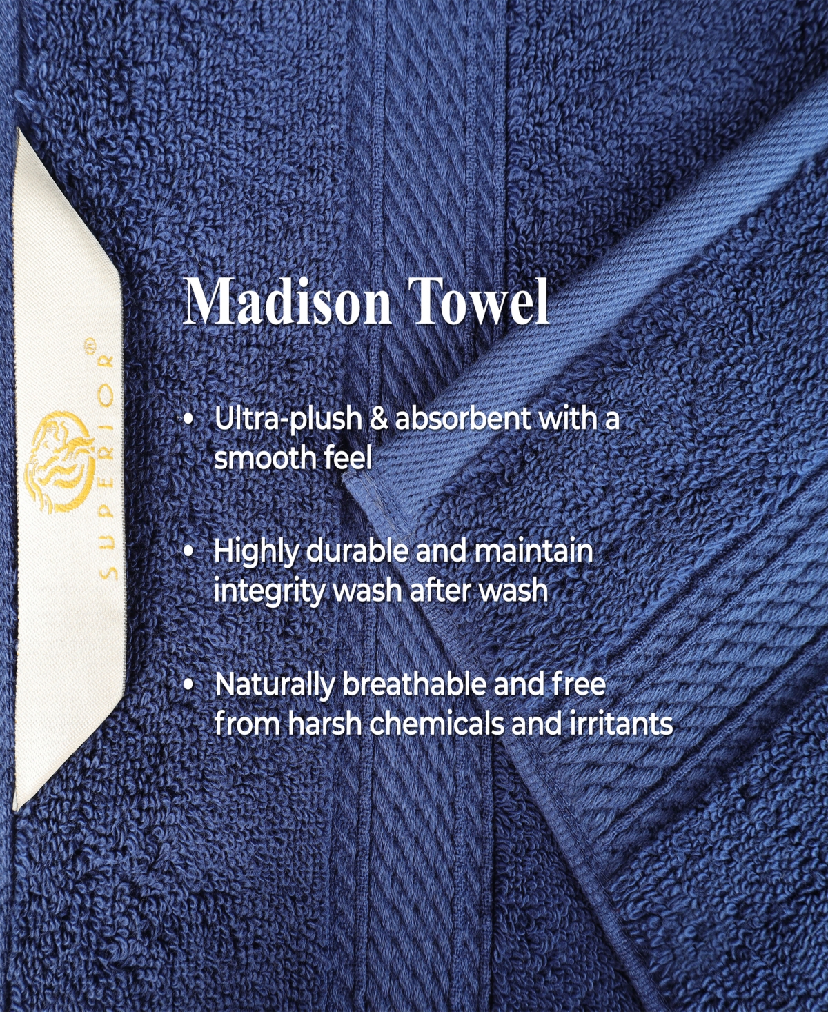 Superior Egyptian Cotton 9-pc. Towel Set In Blue