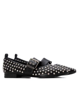 Women's Mary Jane Studded Ballet Flats By XTI