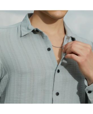 Men's Cloud Grey Trough-Tactile Shirt