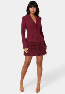 Women's Feather Blazer Dress