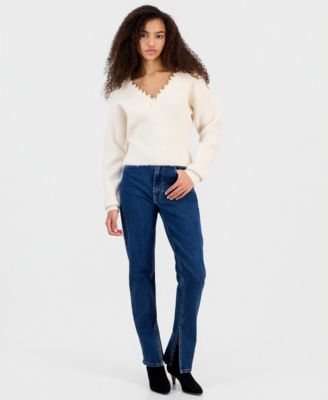 Women's Morning Dew Faux-Pearl Sweater