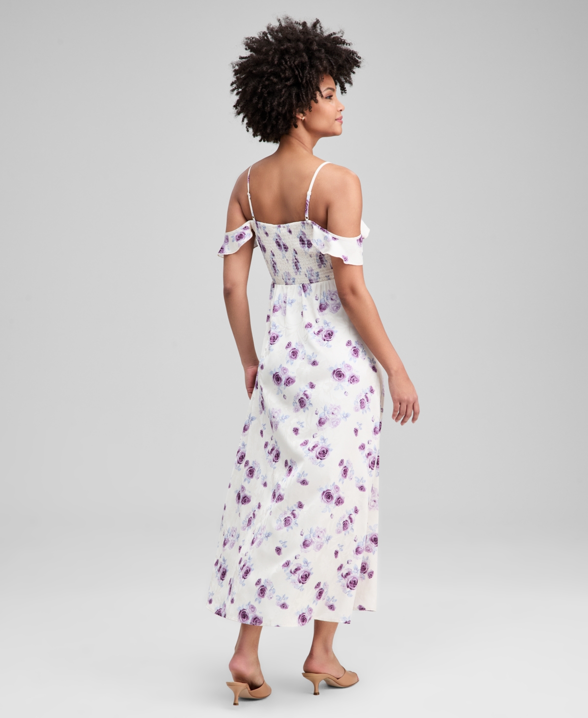 And Now This Women's Lace-Inset Ruffle Slip Dress, Macy's Exclusive