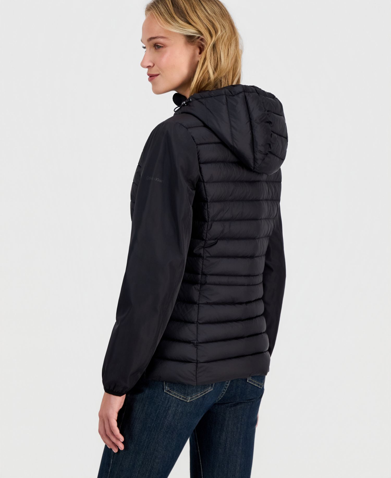 Women's Mixed-Media Packable Coat