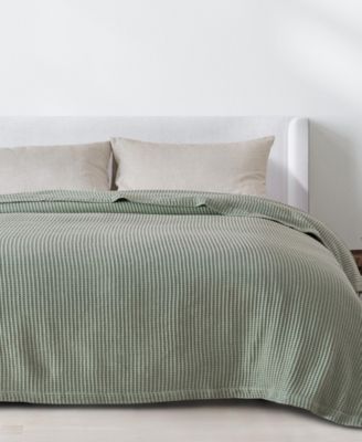 Waffle Weave Textured Cotton Blanket