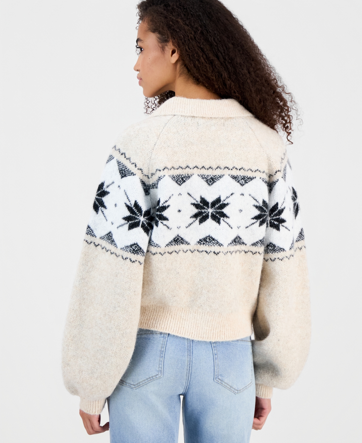 Blanknyc Women's Digital Detox Zip-front Cardigan In Neutral