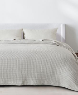 Waffle Weave Textured Cotton Blanket