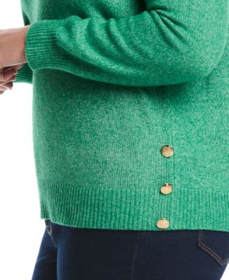 Women's Plus Size Crew Neck Novelty Long Sleeve Sweater