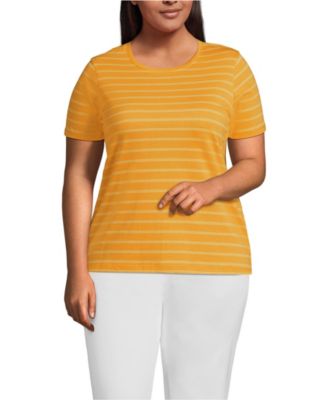 Plus Size Relaxed Supima Cotton Crew Neck T-Shirt