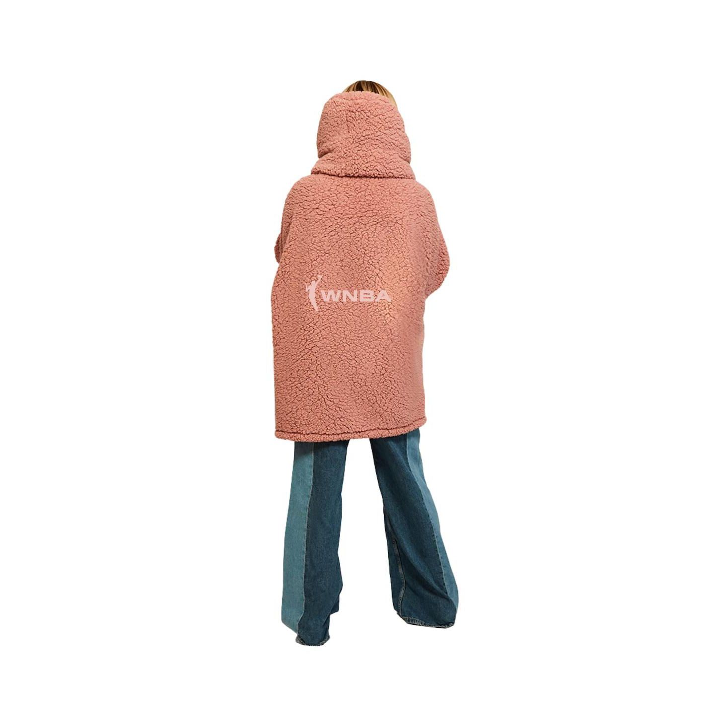 Женский свитер Jill Martin Pink WNBA Breast Cancer Awareness Oversized Hooded — фото 2