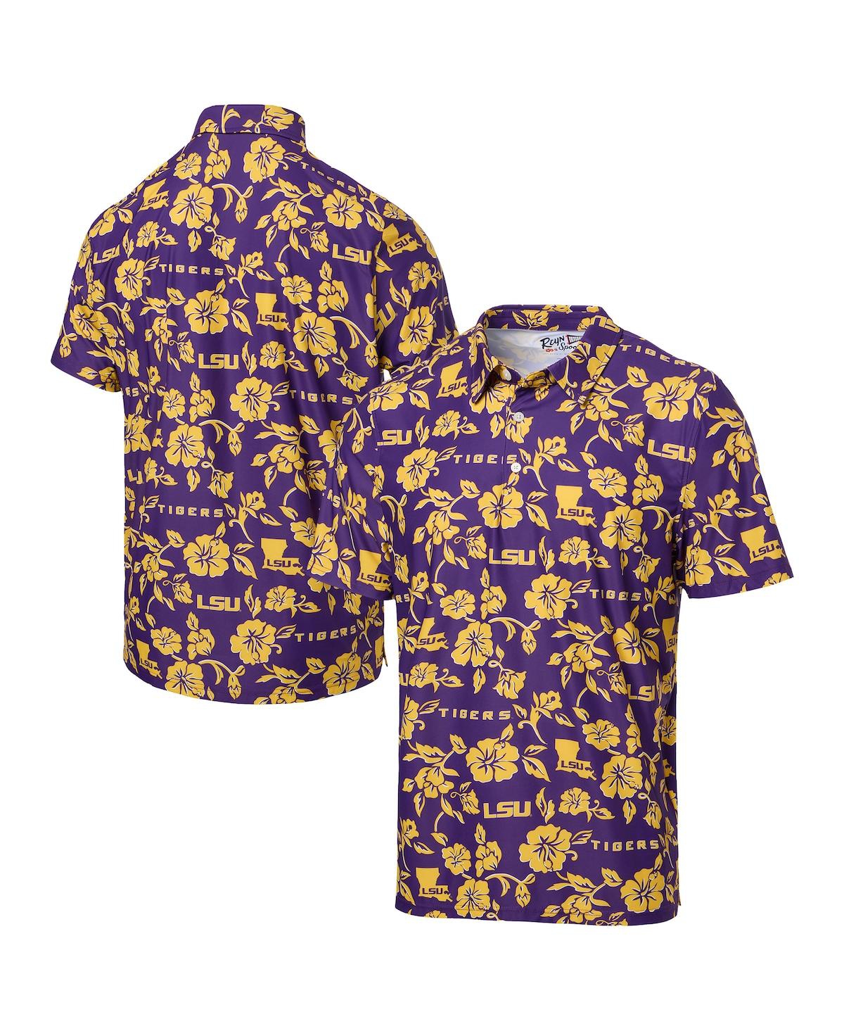 Reyn Spooner Men's Purple Lsu Tigers Pua Performance Polo Shirt