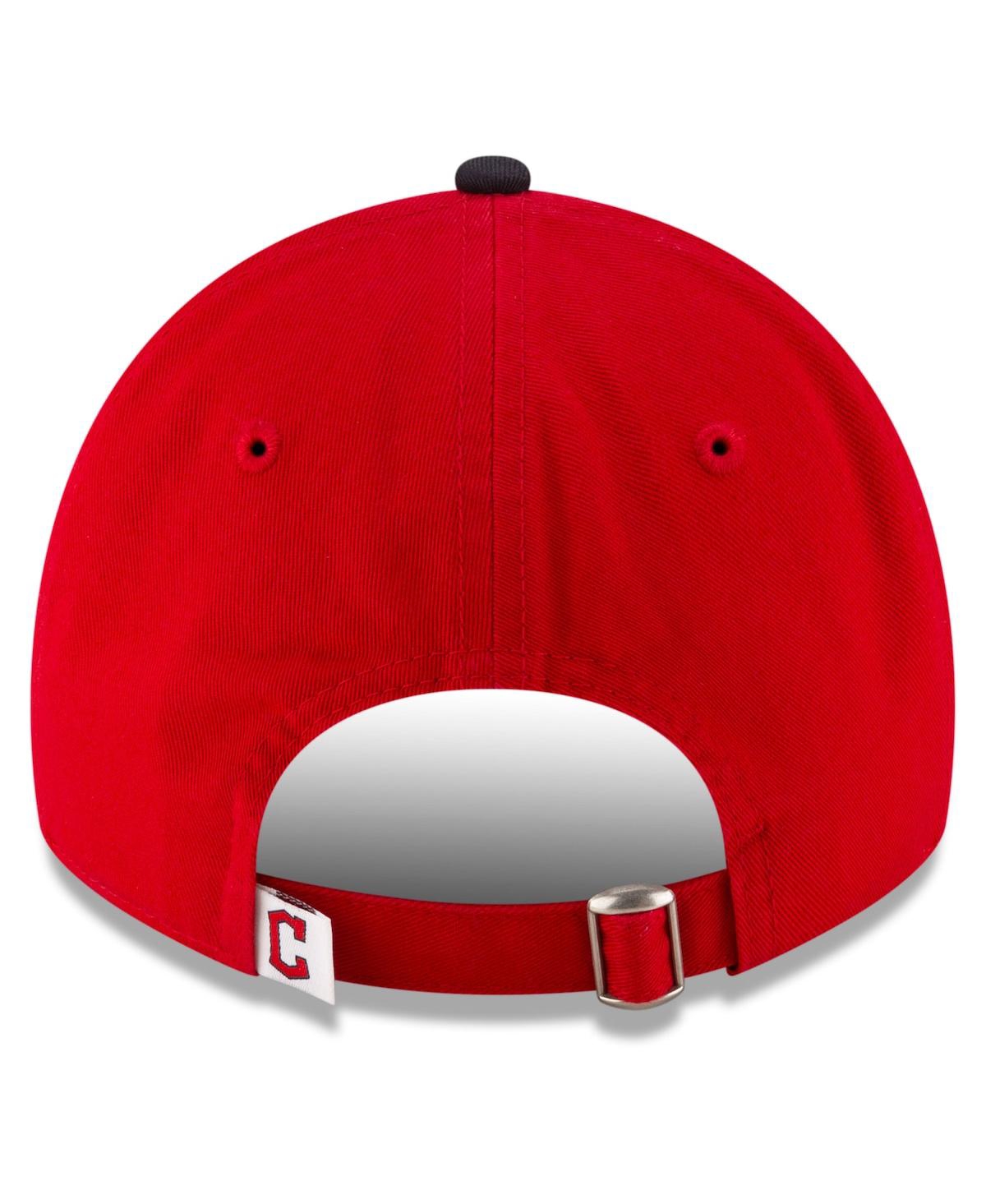 New Era Men's Red Cleveland Guardians 2025 Mlb Postseason Side Patch 9TWENTY Adjustable Hat