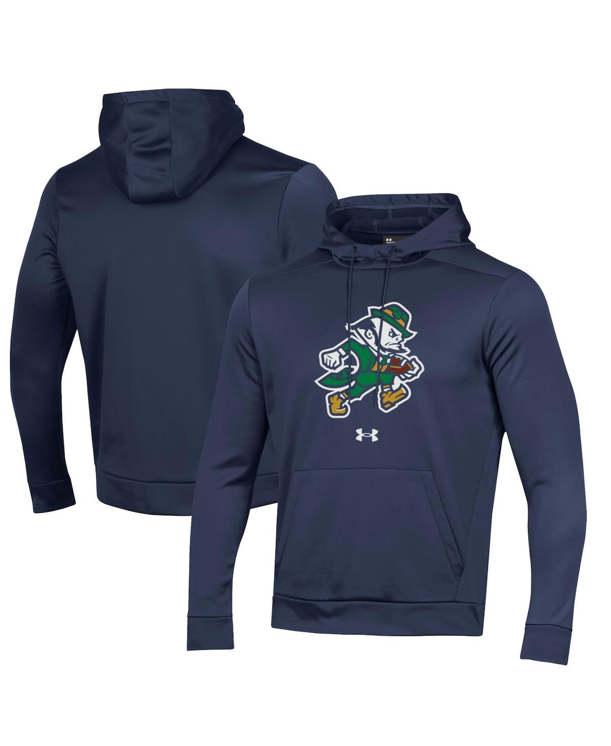 Under Armour Men's Navy Notre Dame Fighting Irish Leprechaun Fleece Hoodie