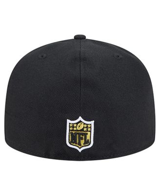 Men's Black Pittsburgh Steelers Soutache 59FIFTY Fitted Hat