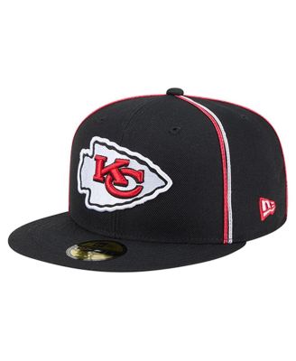 New Era - Men's Black Kansas City Chiefs Soutache 59FIFTY Fitted Hat