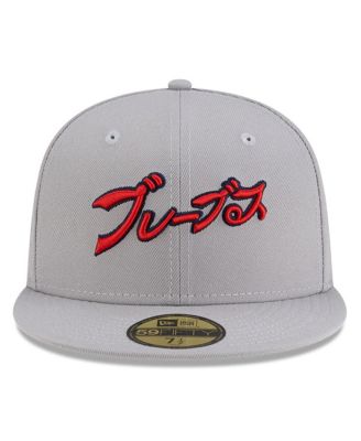 x Hyperfly Men's Gray Atlanta Braves 59FIFTY Fitted Hat