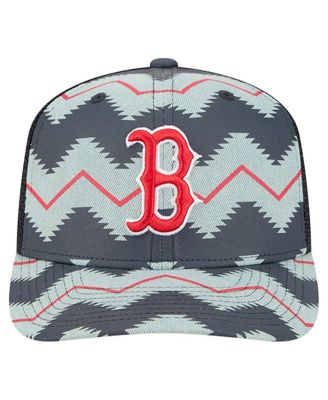 Men's Denim/Navy Boston Red Sox Aztec Denim 9SEVENTY Adjustable Hat