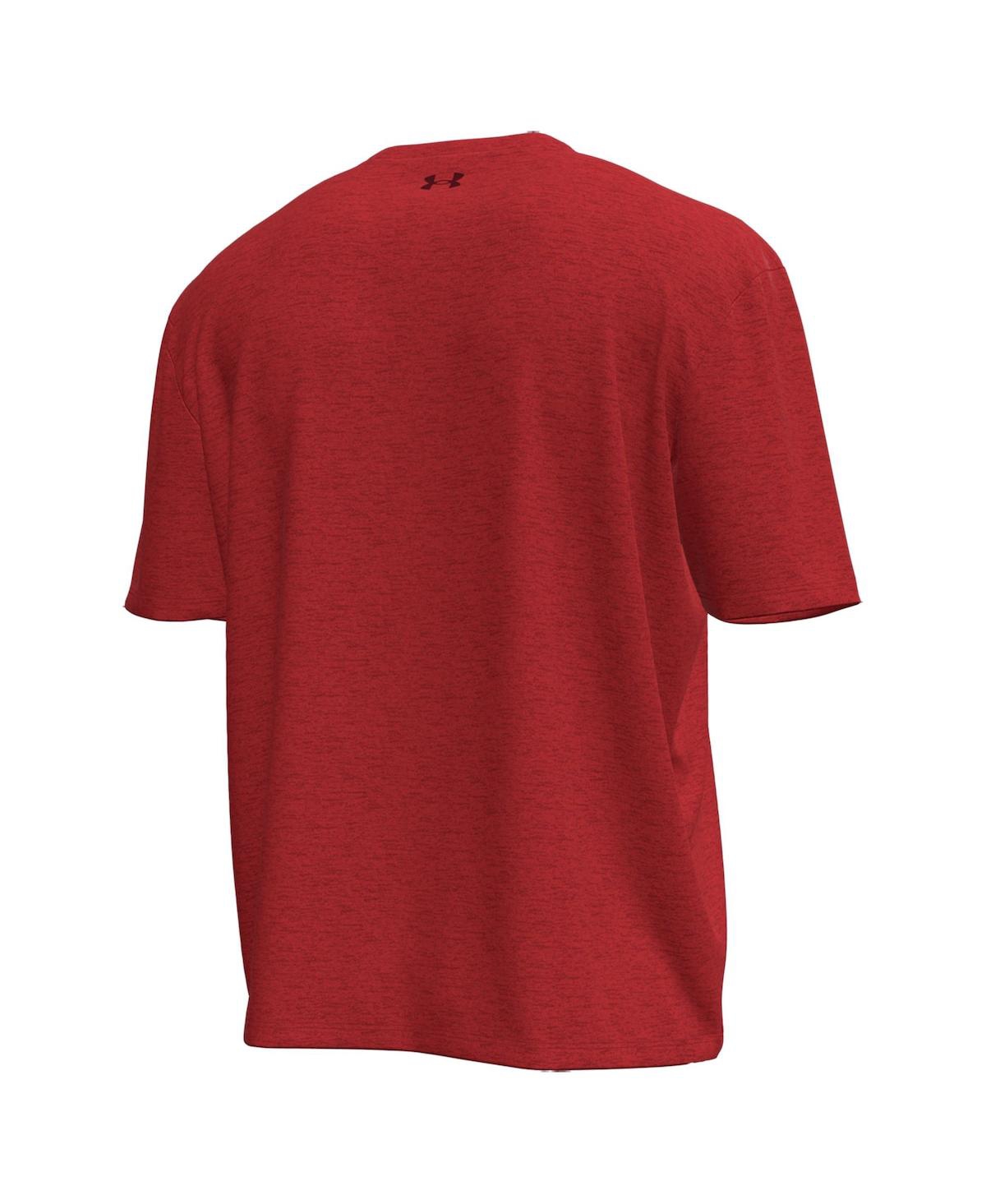 Under Armour Men's Red Wisconsin Badgers Throwback Motion Heavyweight T-Shirt