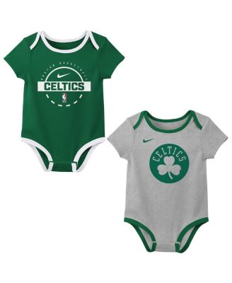 Nike - Baby Boys and Girls 2-Piece Newborn Boston Celtics Bodysuit Set