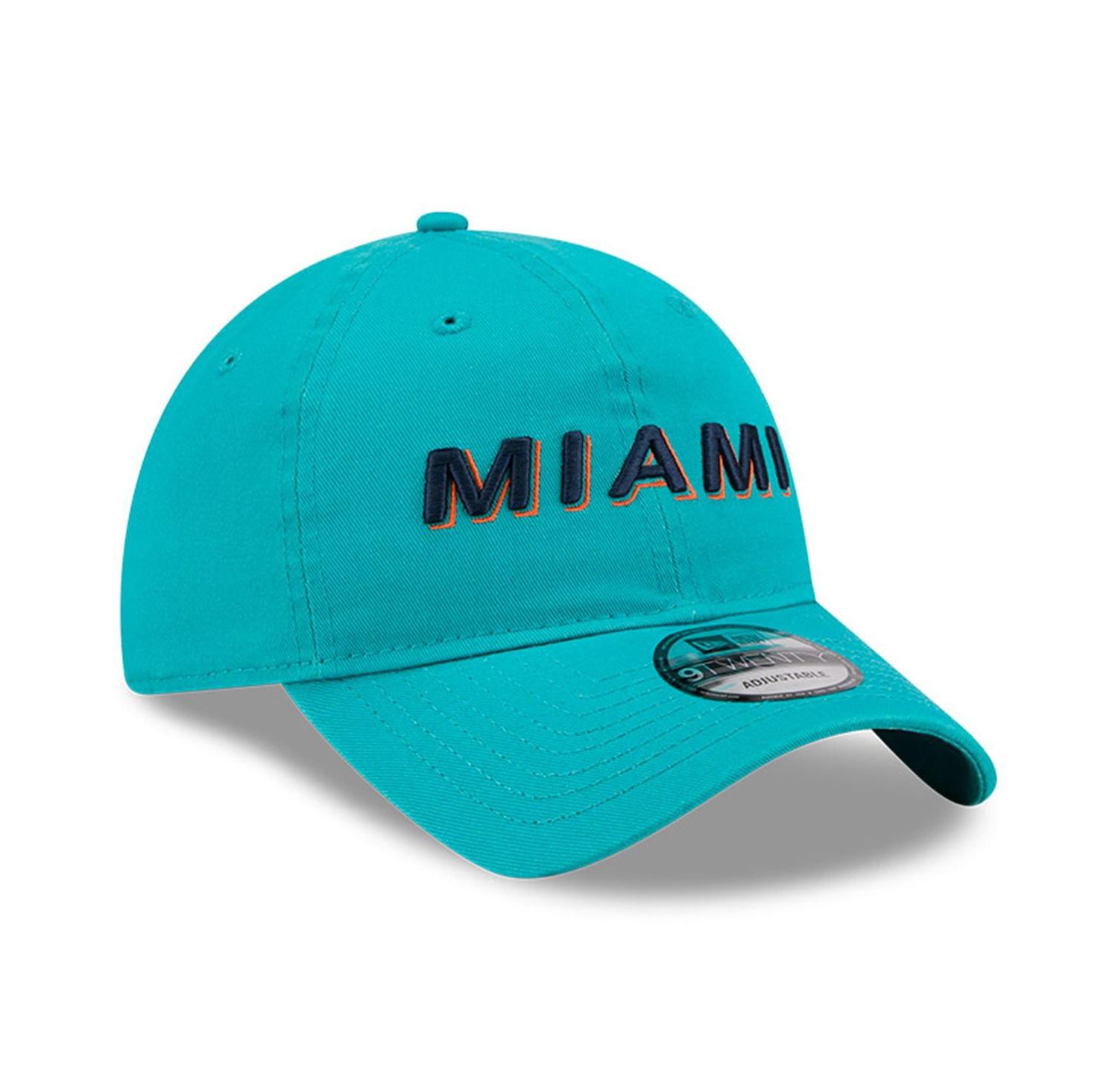 Men's Aqua Miami Dolphins 2025 Rivalries Collection Team 9TWENTY Adjustable Hat