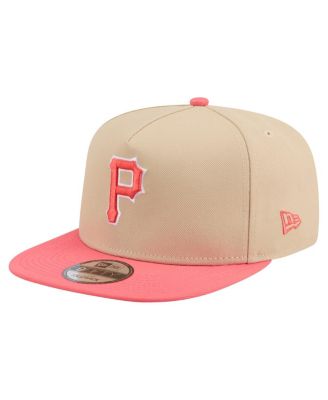 Men's Light Beige/Coral Pittsburgh Pirates Color Pack A-Frame 9FIFTY Snapback Hat