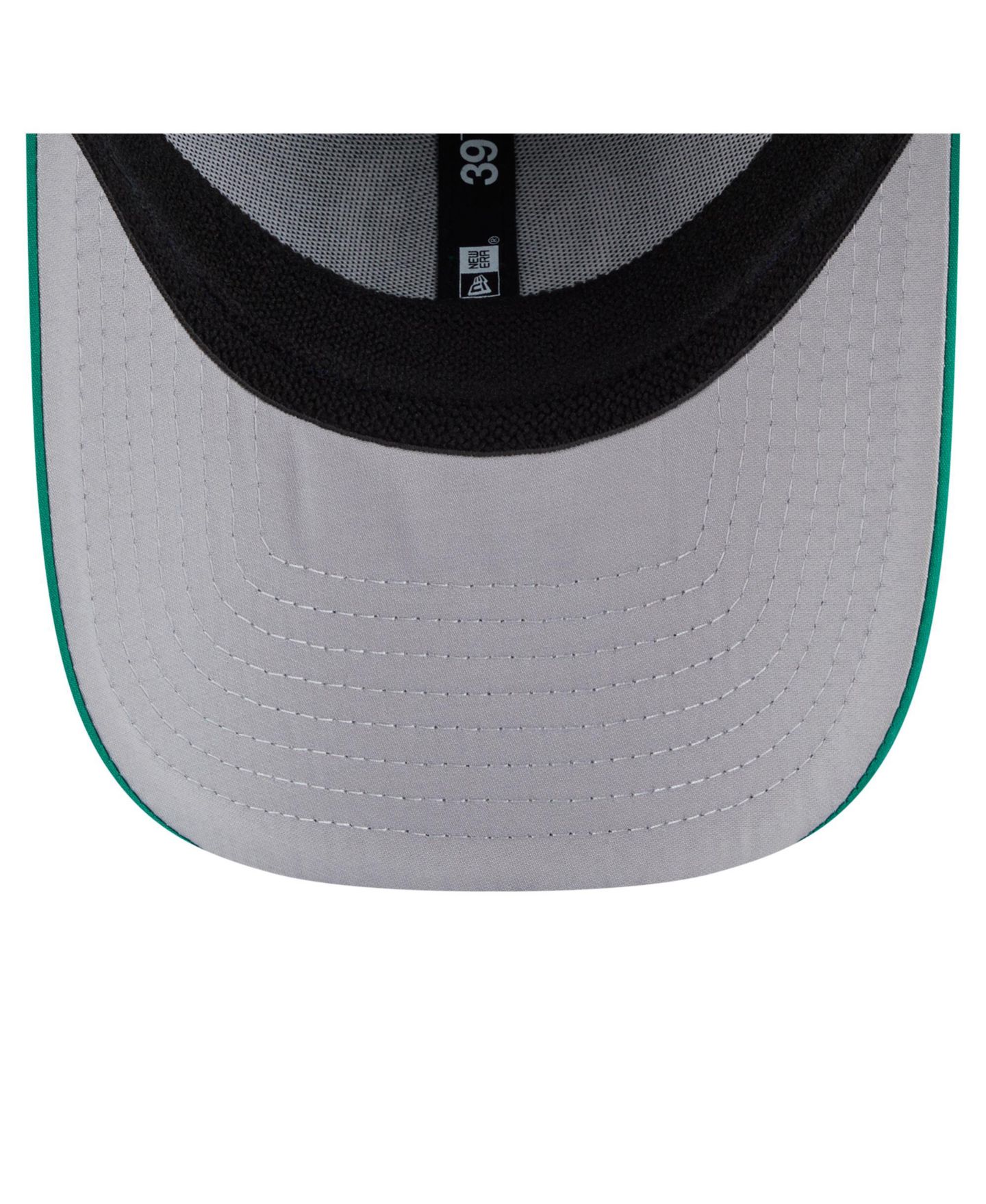 Мужская кепка New Era Kelly Green Boston Celtics Featherweight Poly Rope Flex 39Thirty Hat — фото 2