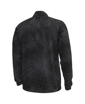 Men's Black Wisconsin Badgers Freedom Collection ArmorFuse Half-Zip Sweatshirt