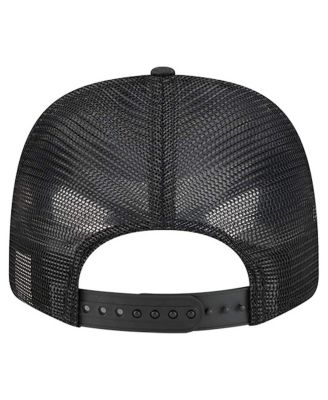 Men's Black Sacramento Kings Quilted 9SEVENTY Trucker Adjustable Hat