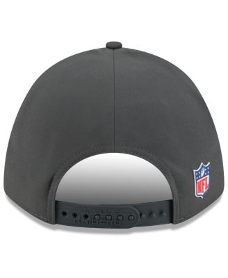 Men's Charcoal Las Vegas Raiders 2025 Sideline Cold Weather 9FORTY M-Crown Adjustable Hat