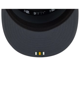 Men's Charcoal Green Bay Packers 2025 Sideline Cold Weather Split Panel 9FIFTY Snapback Hat