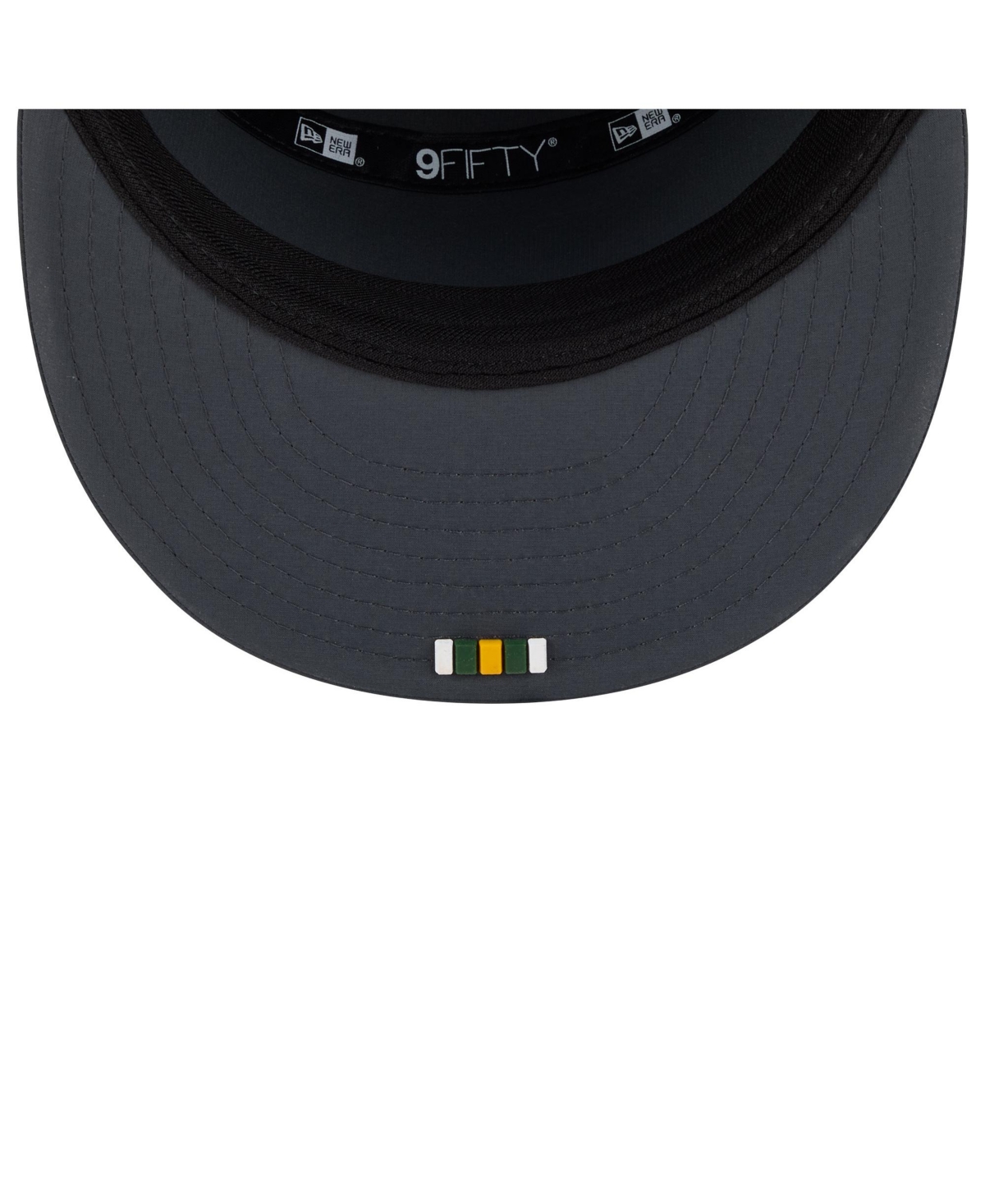 New Era Men's Charcoal Green Bay Packers 2025 Sideline Cold Weather Split Panel 9FIFTY Snapback Hat