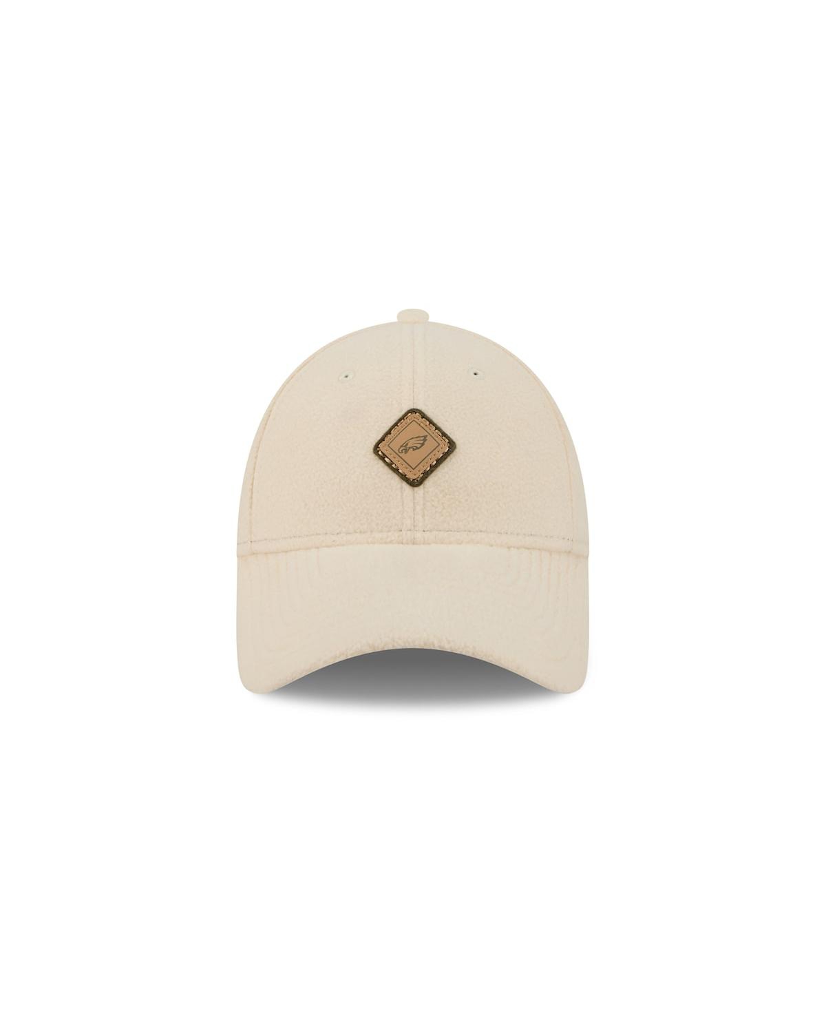 New Era Women's Cream Philadelphia Eagles Comfy 9forty Adjustable Hat In Neutral