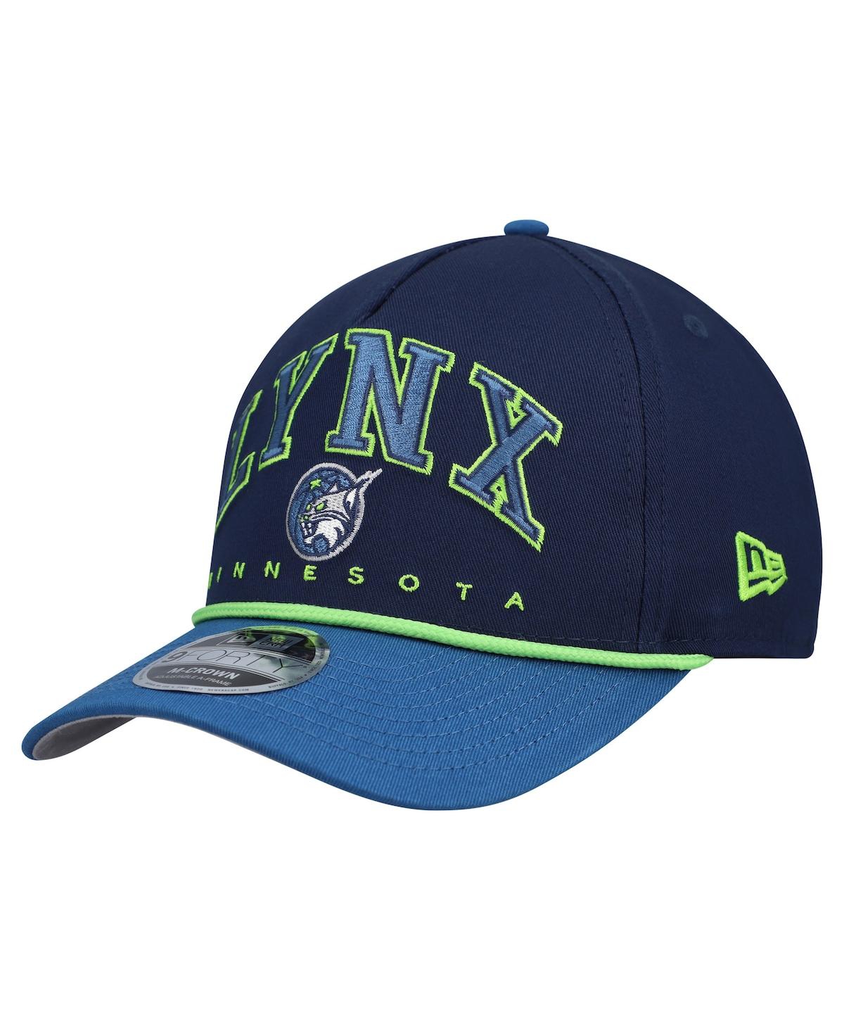 New Era Men's Navy Minnesota Lynx Bold Arch Coolera 9FORTY A-Frame M-Crown Adjustable Hat