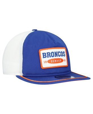 Men's Royal/White Denver Broncos Patch 19TWENTY Adjustable Hat