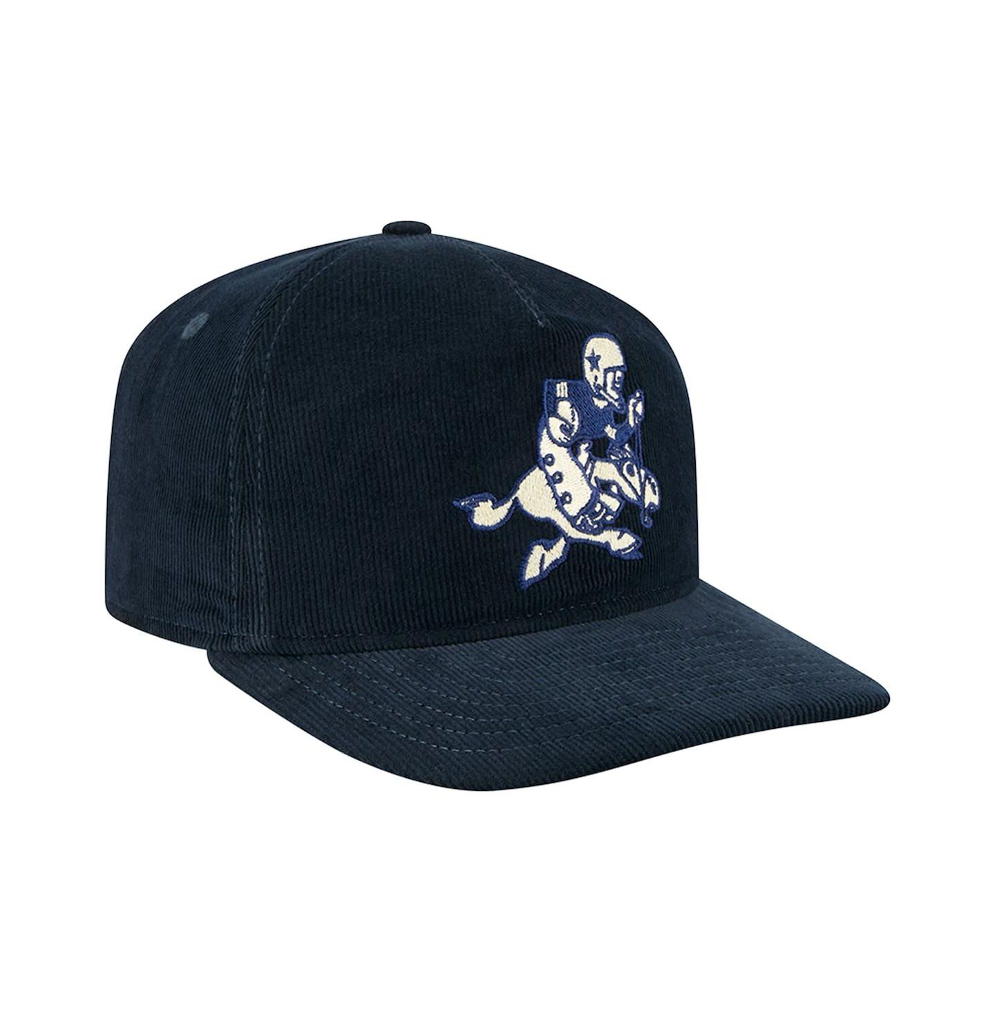 Мужская вельветовая кепка New Era Dallas Cowboys Retro Joe Nostalgic Golfer, Navy — фото 2