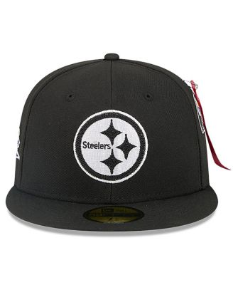 x Alpha Men's Industries Black Pittsburgh Steelers 59FIFTY Fitted Hat