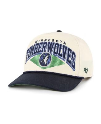 Men's Cream/Navy Minnesota Timberwolves Pomona Two-Tone Rope Hitch Adjustable Hat