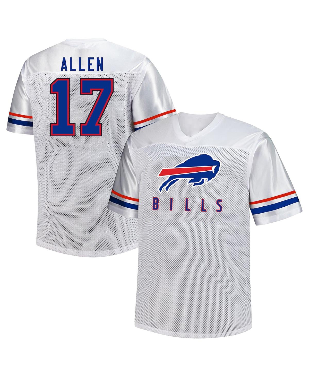 Fanatics Men's Josh Allen White Buffalo Bills Big Tall V-Neck Fashion Jersey