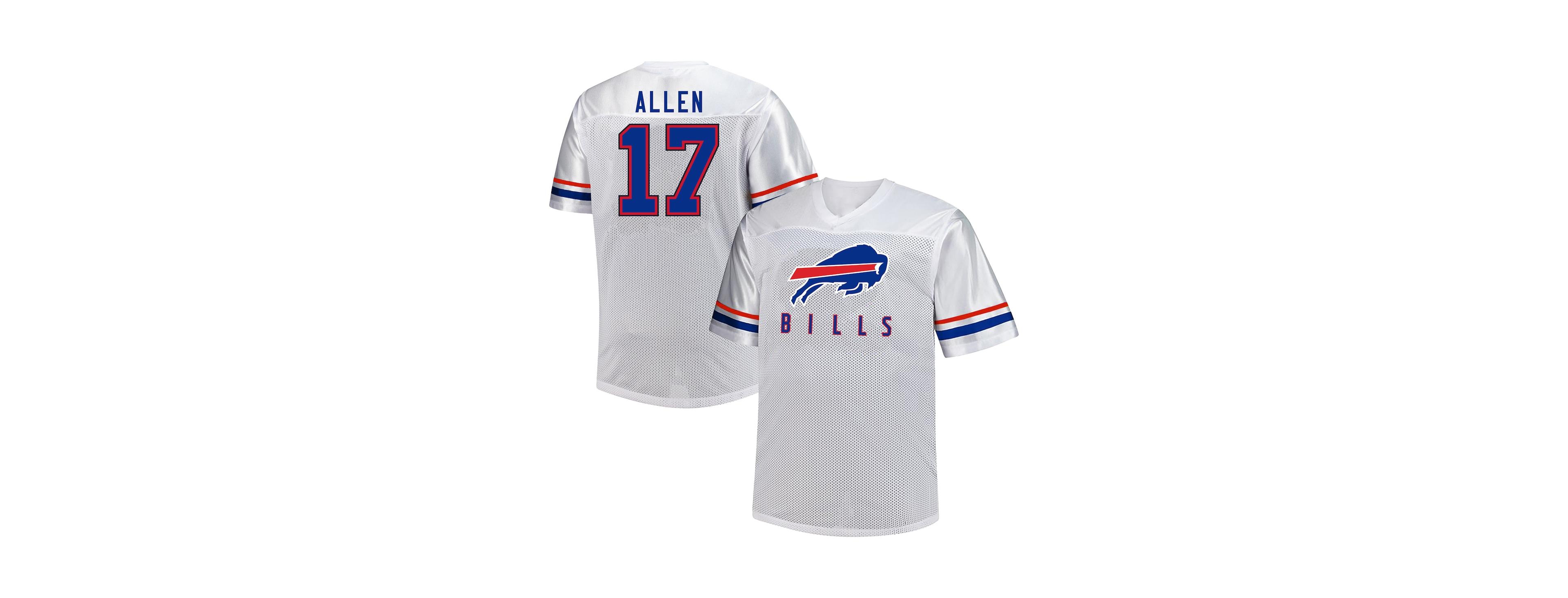Fanatics Men's Josh Allen White Buffalo Bills Big Tall V-Neck Fashion Jersey
