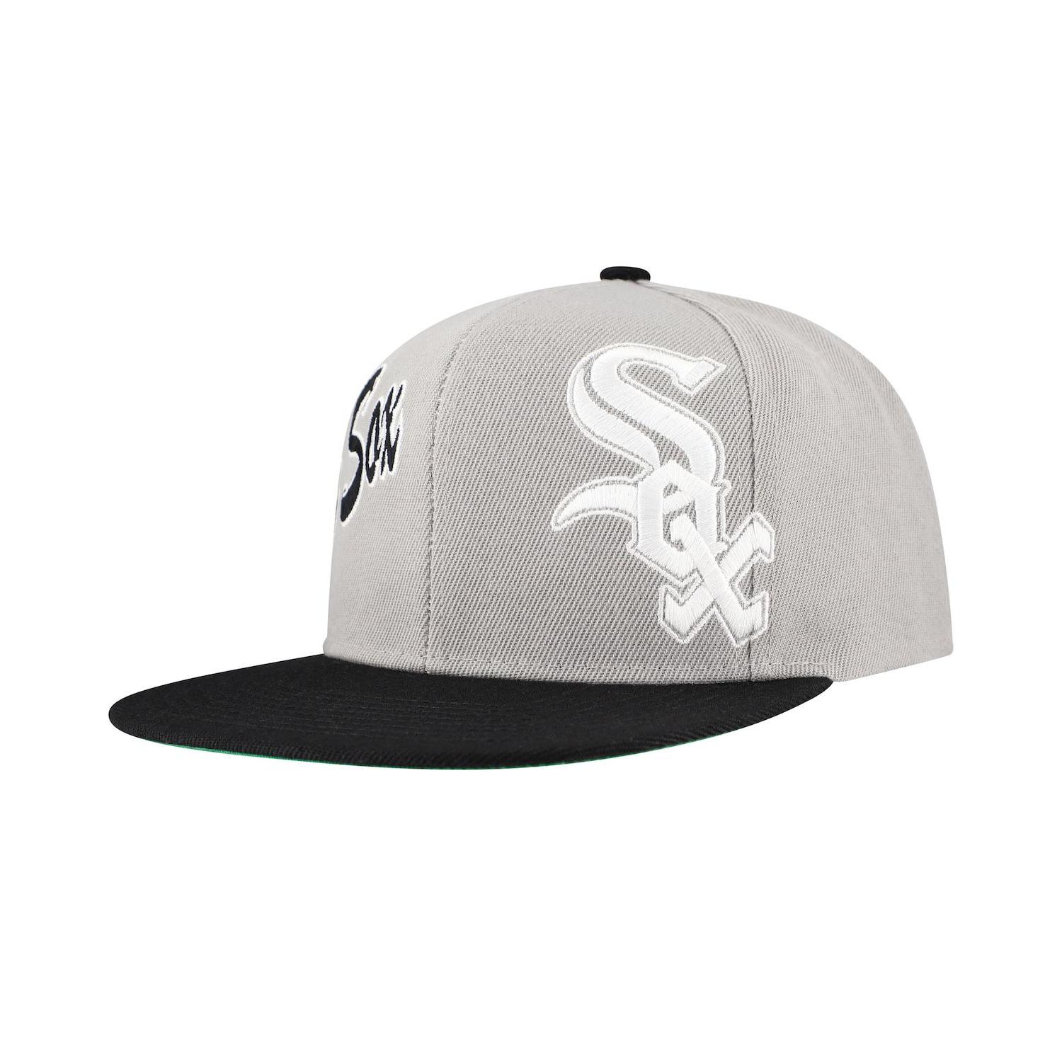 Men's Gray Chicago White Sox Knock Out Panel Snapback Hat