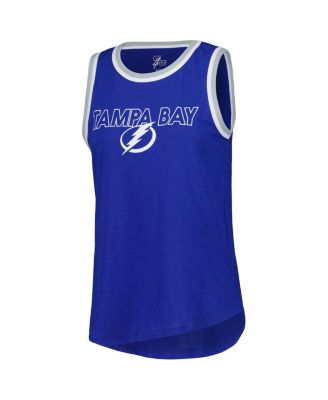 Women's Blue Tampa Bay Lightning Strategy Tank Top