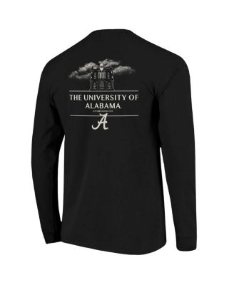Men's Black Alabama Crimson Tide Comfort Colors Campus Nights Long Sleeve T-Shirt