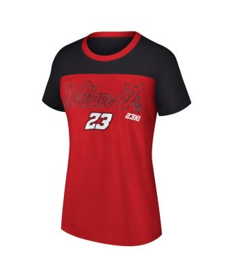 Women's Black Bubba Wallace Cheer Color Blocked T-Shirt