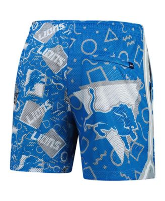 Men's Blue Detroit Lions Mesh Shorts