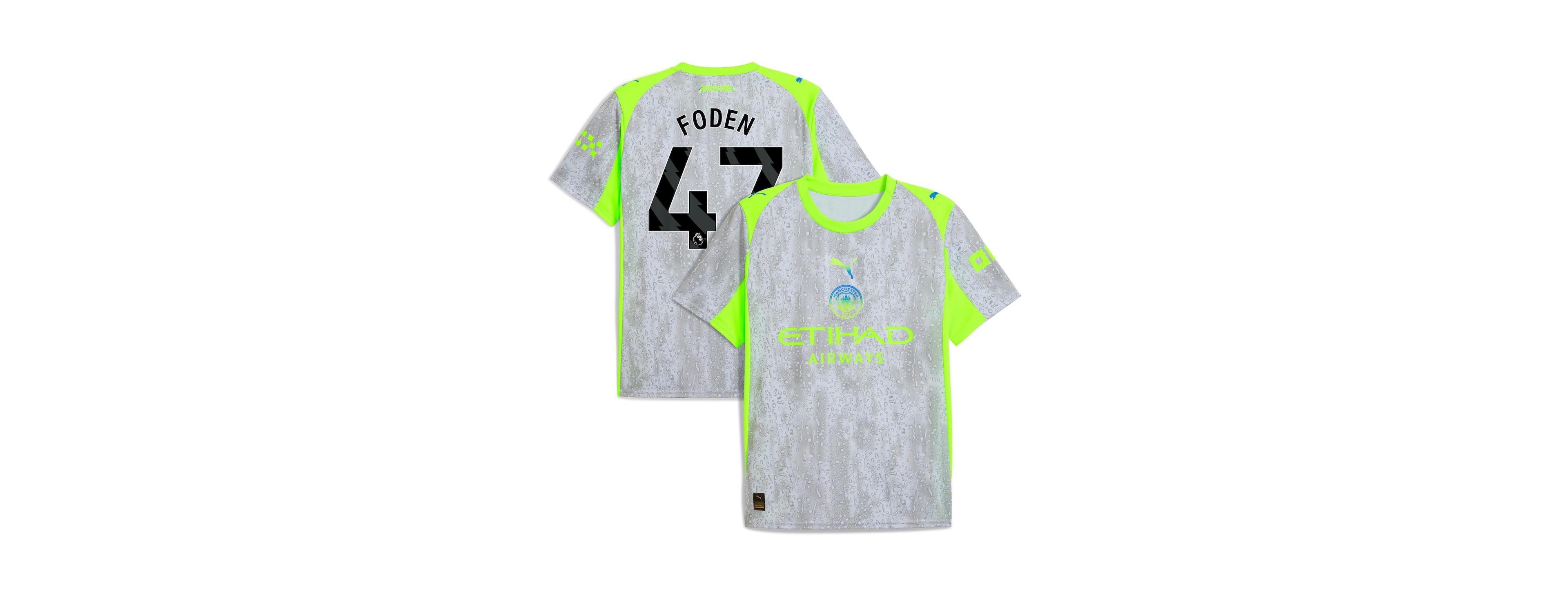 Puma Men's Green/Neon Green Manchester City 2025/26 Third Replica Jersey