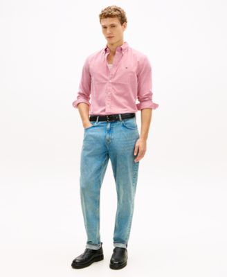 Men's Flex Poplin Striped Long-Sleeve Shirt